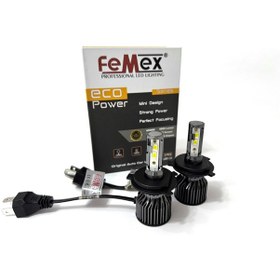 Resim Yeni Eco Power H4 Şimşek Etkili Led Xenon Fanlı 50w 9000 Lumen 
