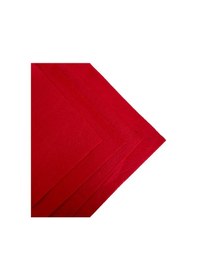 Resim Kırmızı Renk Metrelik Ince Keçe Kumaş Keçe 1 Mm Aktivite Keçesi Renkli Keçe 1 Metre 100 Cm X 100 Cm 