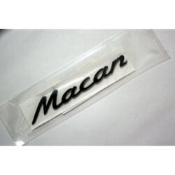 Resim Porsche Macan Uyumlu Oem Bagaj Logosu Siyah (AL-7) 