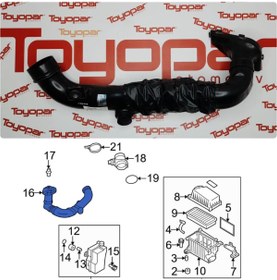 Resim Toyopar Accent Era 2006- Hava Filtre Giriş Hortumu / Borusu 282101e000 