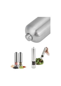 Resim Pilli Otomatik Baharat Değirmeni Gıda Sınıfı Çelik Sessiz Öğütücü Alet Çok Renkli 