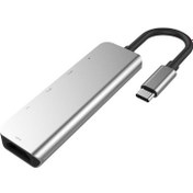 Resim AL-31547 USB Type-C to 5 in 1 HDTV 2 x USB + 2 x PD HUB Adaptör Çoklayıcı 