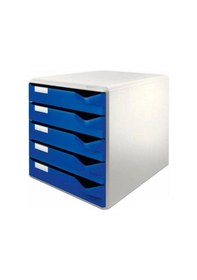 Resim Leıtz 5280 5 Çekmeceli Evrak Rafı Mavi 