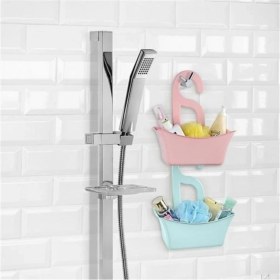 Resim Titiz Banyo Askılı Sepet Organizer 