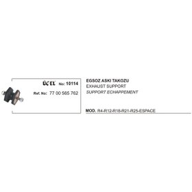 Resim RENAULT R21 EKSOZ TAKOZU 10114 