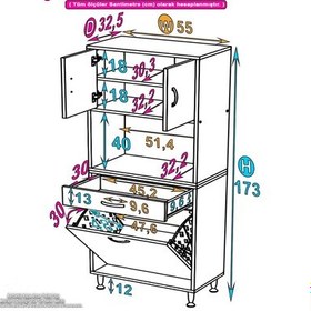 Resim Eliusta Seris Sepetli Ve Çekmeceli Banyo Dolabı G:55 Cm Çok Amaçlı Beyaz Düzenleyici 55x173x32,5 Cm Dolap Beyaz 
