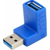 Resim Alfais 5018 USB 3.0 Dirsek 90 Derece Bağlantı Çevirici Dönüştürücü 