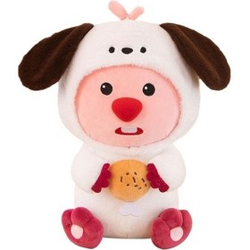 Resim Beyaz Köstebek Peluş Oyuncak, Yeni Nesil Yumoş 35cm Sevimli Köstebek Uyku Arkadaşı 