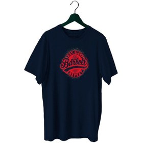 Resim Bluu Barbell Sporcu T-Shirt Bisiklet Yaka (528818979) 