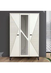 Resim Safir Genç Odası, Dolap Karyola Çalışma Masası Komodin (504435640) Beyaz 