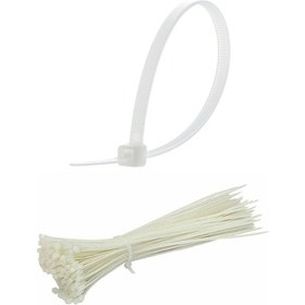 Resim 100 Adet Plastik Cırt Kelepçe Kablo Bağı Kablo Düzenleyici-4.8 X 380 Mm Çok Renkli 