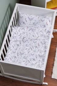Resim Organik Anne Yanı Nevresim Takımı (60x100) - Kuğu Dansı 60 x 100 