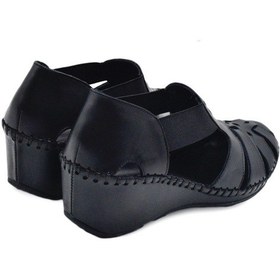 Resim Kadın Comfort Deri Sandalet Siyah 18793056 Yetişkin 