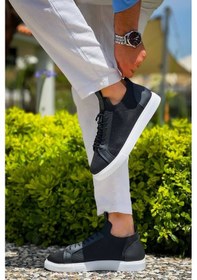 Resim Kb-112 Kuback Siyah Triko Bağcıklı Günlük Erkek Ayakkabı Siyah1 