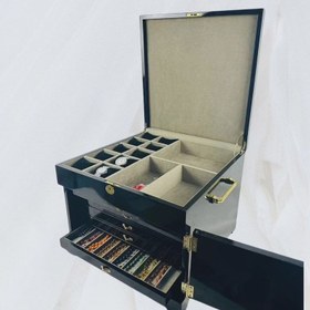 Resim Ultra VIP Lockable Jewelry Cabinet - 50 Prayer Bead & Watch Capacity - It is made with first-class quality. / tr 