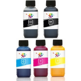 Resim QC Canon imagePROGRAF TX-2100 Uyumlu Yazıcı Mürekkep Seti 100ml 5 Renk 