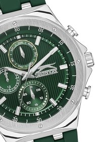 Resim SLAZENGER, ÇELİK KASA, SİLİKON KORDON, MULTİFONKSİYON, QUARTZ, 46MM, ERKEK KOL SAATİ, SL.09.2218.2 
