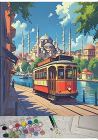 Resim Sayılarla Boyama Hobi Seti L Çıtalı 40x50 Cm - Nostalji 