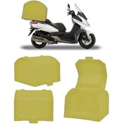 Resim Motosiklet Servis Çantası Sarı 140 Lt Pizza Servis Arka Bagaj 
