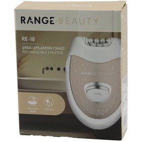 Resim Light up RANGE BEAUTY RE-18 EPİLASYON CİHAZI EPİLATÖR USB ŞARJLI=50DK 2 KADEME HIZ YIKANABİLİR BAŞLIK=18 ÇİF 