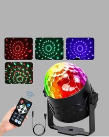 Resim Led Disko Topu Sahne Parti Aydınlatma Renkli 