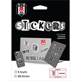 Resim Beşiktaş Siyah Sticker Paketi 