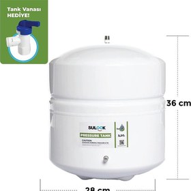 Resim Sulook Su Arıtma Cihazı Genleşme Tankı 12 Litre (3.2 G) 