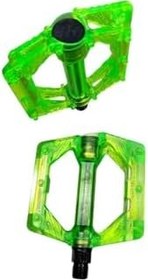 Resim BİKE SKY EVO ŞEFFAF RENKLİ PLATFORM GENİŞ PEDAL PLATFORM BİSİKLET PEDALI REFLEKTÖRLÜ 