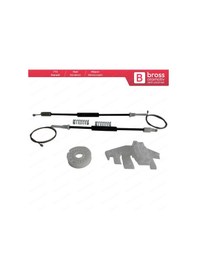 Resim Peugeot 406 8B 8E/F 1995-2004 4/5 Kapı İçin Ön Sol Cam Kriko Seti 