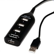 Resim Hiper UH42 USB Çoklayıcı 4 Port USB Çoğaltıcı 2.0 Siyah 