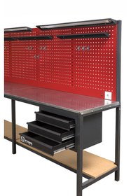 Resim PONİS METAL 3metre 6 Çekmeceli Çalışma Tezgahı 