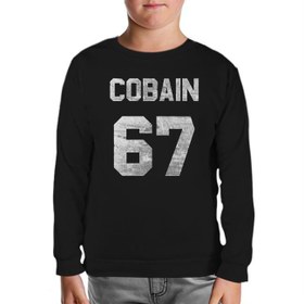 Resim Kurt Cobain - 67 Siyah Çocuk Sweatshirt 