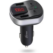Resim SPACE24 SP121 Bluetooth Dahili Mikrofon USB Aux Tf Kart Çakmaklık Girişli Fm Transmitter Siyah 