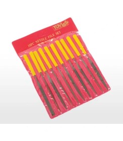 Resim Sakata A 2700 Saatçi Eğe Seti 3'' x 140 mm 10 Parça, Saplı 