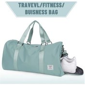 Resim Besthome1 Dream011 Büyük Nylon Seyahat Çantası - Açık Bej/kahverengi - Çok Bölmeli, Kahverengi Üzerine Açık Bej Açık Bej - Kahverengi 