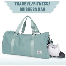 Resim Besthome1 Dream011 Büyük Nylon Seyahat Çantası - Açık Bej/kahverengi - Çok Bölmeli, Kahverengi Üzerine Açık Bej Açık Bej - Kahverengi 