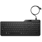 Resim HP 405 Çoklu Cihaz Arka Aydınlatmalı Kablolu Type-C Klavye Siyah 7N7C1AA 