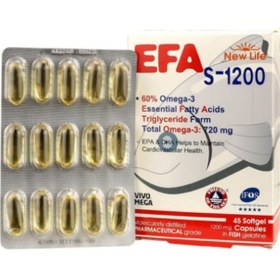 Resim New Life Efa S-1200 Omega 3 45 Kapsül Balık Yağı 