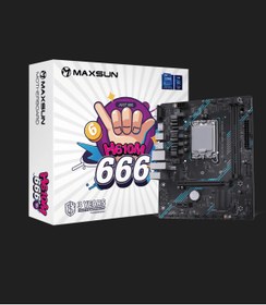 Resim MAXSUN mxn-13 H610M 666 WIFI LGA1700 DDR5 6000 Mhz M.2 HDMI mAtx Intel Anakart 
