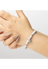 Resim Kalsedon Doğal Taş Bileklik 8 Mm Su Gibi Sessiz Renkli 