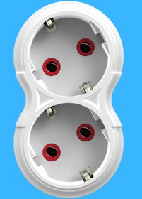 Resim Rever 2'li Priz Topraklı 2li Golyat Priz, 2x Çoğaltıcı Grup Priz Fiş 