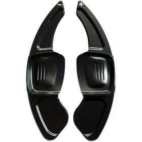 Resim YıldızTuning Passat B8.5 Siyah F1 Direksiyon Kulakçık 