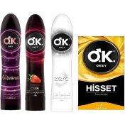 Resim Okey Çilek+Nirvana+Zero + Hisset Prezervatif 10'lu 4lü Set 