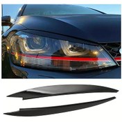 Resim Hightower Volkswagen Golf 7 Gtı Mk7 Farşin Kaş Aksesuarı, Abs Reçine, Karbon Fiber Desenli, Siyah, Çift 