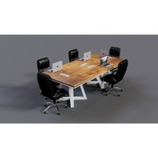 Resim NT Concept Ntconcept Riz Doğal Ağaç Toplantı Masası 100 cm - 260 cm 