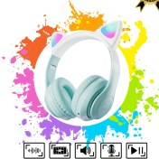 Resim vooka Bluetooth Kulaklık Kulaklık Pro 5.3 Akıllı Rgb LED Detaylı Bluetooth Kablosuz Kulaklık Çocuk Oyuncu 
