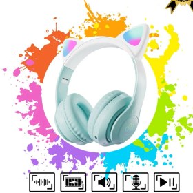 Resim vooka Bluetooth Kulaklık Kulaklık Pro 5.3 Akıllı Rgb LED Detaylı Bluetooth Kablosuz Kulaklık Çocuk Oyuncu 