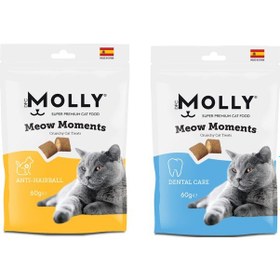 Resim Molly Meow Moments 2 Çeşit Karma Kedi Ödül Maması 60 G X 2 Adet 