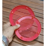 Resim Woodhub 13CM Hoparlör ve Midrange Koruma Kapağı Kırmızı Plastik 1takım (2ADET) 