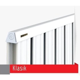 Resim Alüminyum Panel Radyatör Klasik 300x18 Ral 9010 Kırık Beyaz 